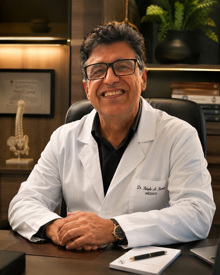 Astrogildo Naves em consultório clínico